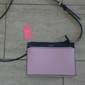 Kate Spade Black Leather Cameron Street Clarise Crossbody Shoulder Bag Purse